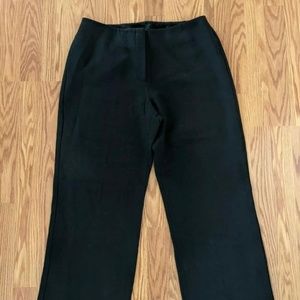 Eileen Fisher Women's Size M Black Career Pants Slacks Straight Leg full length